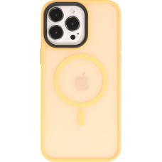 iPhone 13 Pro Max Case Hülle - Jelly cover glass semi-durchsichtig MagSafe - Orange