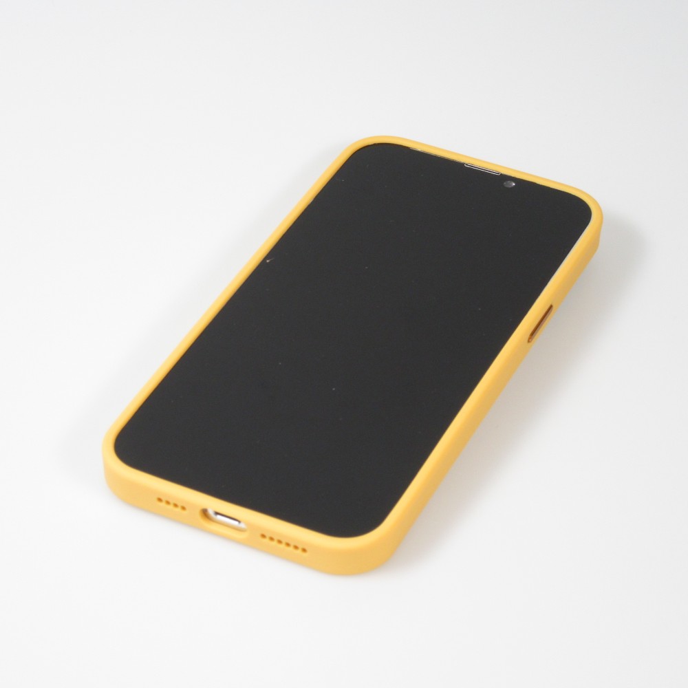 iPhone 13 Pro Max Case Hülle - Jelly cover glass semi-durchsichtig MagSafe - Orange