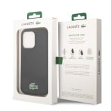 Coque iPhone 14 Pro Max - Lacoste silicone soft touch Magsafe - Noir