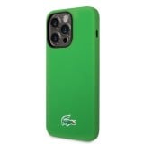 Coque iPhone 15 Pro - Lacoste silicone soft touch Magsafe - Vert