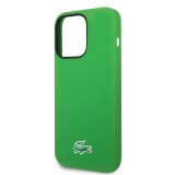 Coque iPhone 15 Pro Max - Lacoste silicone soft touch Magsafe - Vert