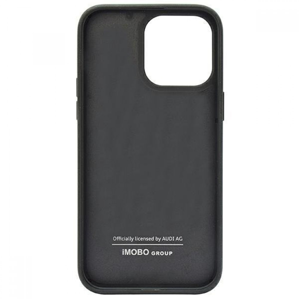 iPhone 14 Pro Max Case Hülle - Audi Sport echte Carbon-Fiber mit Silikonkanten