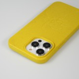 Coque iPhone 14 Pro Max - Bioka biodégradable et compostable Eco-Friendly - Esprit de la tortue - Jaune