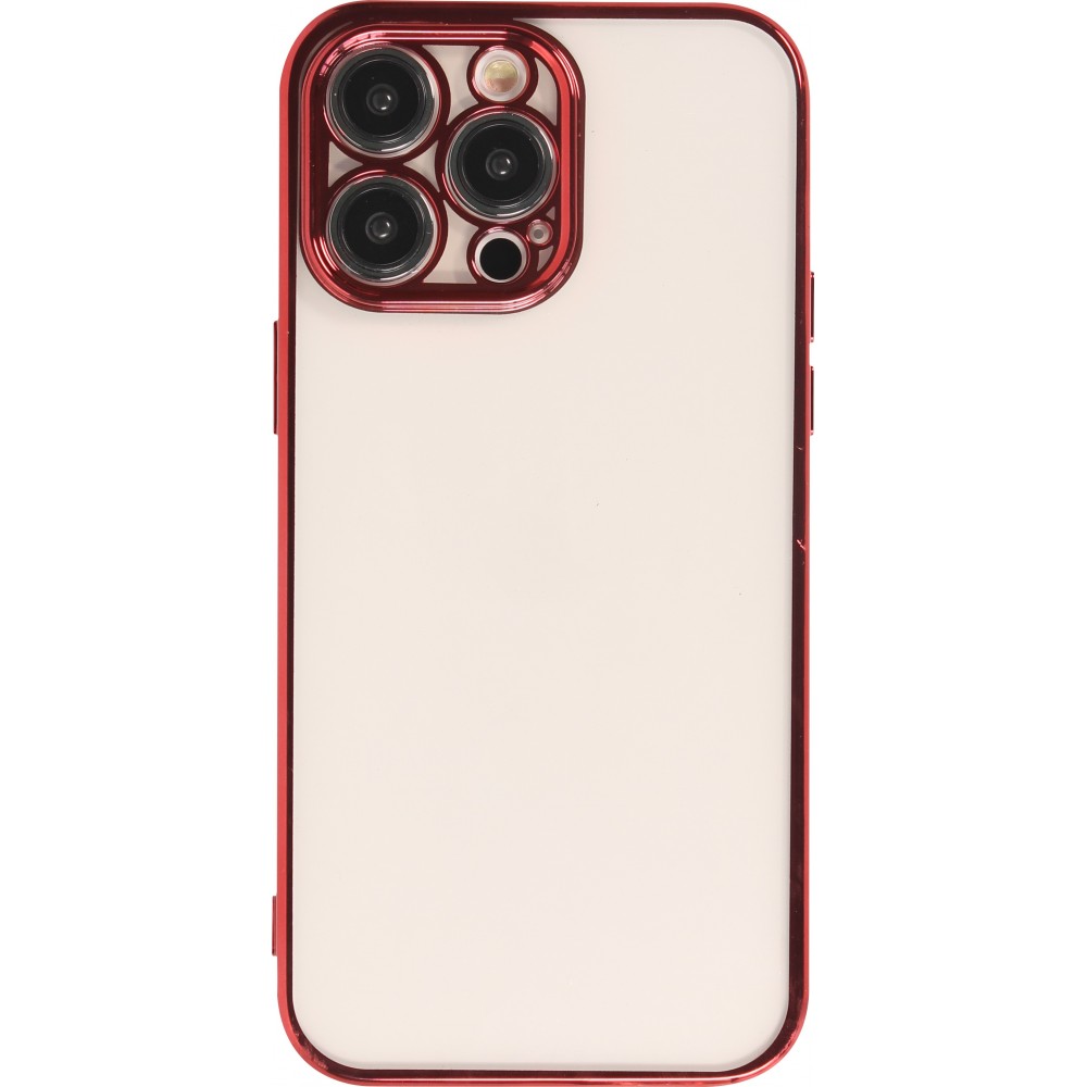 Hülle iPhone 14 Pro - Electroplate - Rot