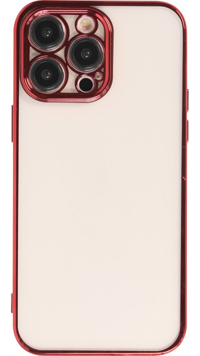 Coque iPhone 14 Pro - Electroplate - Rouge