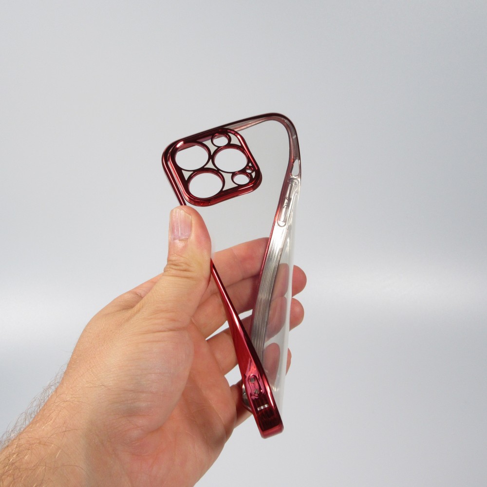 Hülle iPhone 14 Pro - Electroplate - Rot
