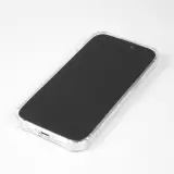 Coque iPhone 15 Pro Max - Gel bumper chat miroir - Transparent