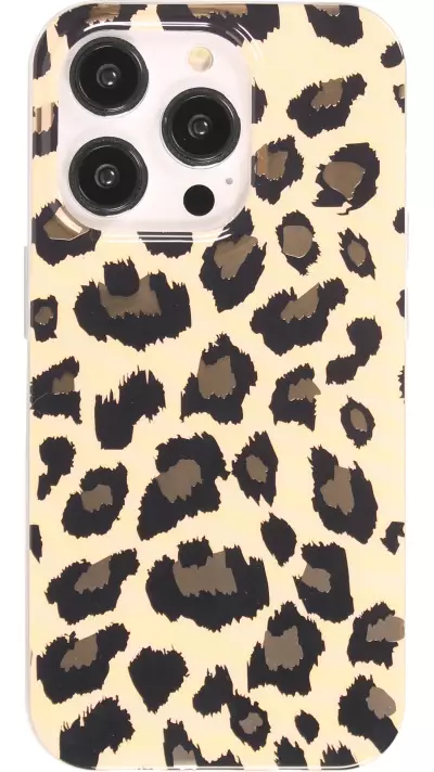Coque iPhone 15 Pro Max - Gel silicone motif léopard