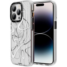 Coque iPhone 14 Pro Max - Youngkit Ink Series semi-transparent MagSafe - Blanc