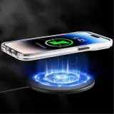 Coque iPhone 14 Pro Max - Youngkit Ink Series semi-transparent MagSafe - Blanc