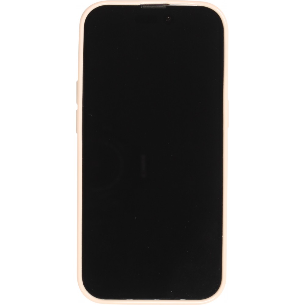 iPhone 14 Pro Case Hülle - 3D Silikon Polster glänzend & reflektierend - Weiss