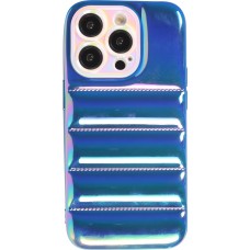 Coque iPhone 14 Pro Max - Silicone 3D coussins brillant & réfléchissant - Bleu