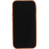 Coque iPhone 14 Pro Max - Silicone 3D coussins brillant & réfléchissant - Brun