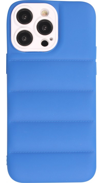 iPhone 14 Pro Case Hülle - 3D Silikon Polster Cover - Blau