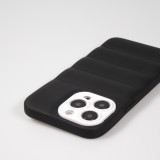 iPhone 14 Pro Max Case Hülle - 3D Silikon Polster Cover - Schwarz