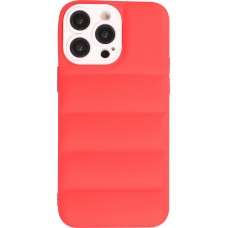 iPhone 14 Pro Case Hülle - 3D Silikon Polster Cover - Rot