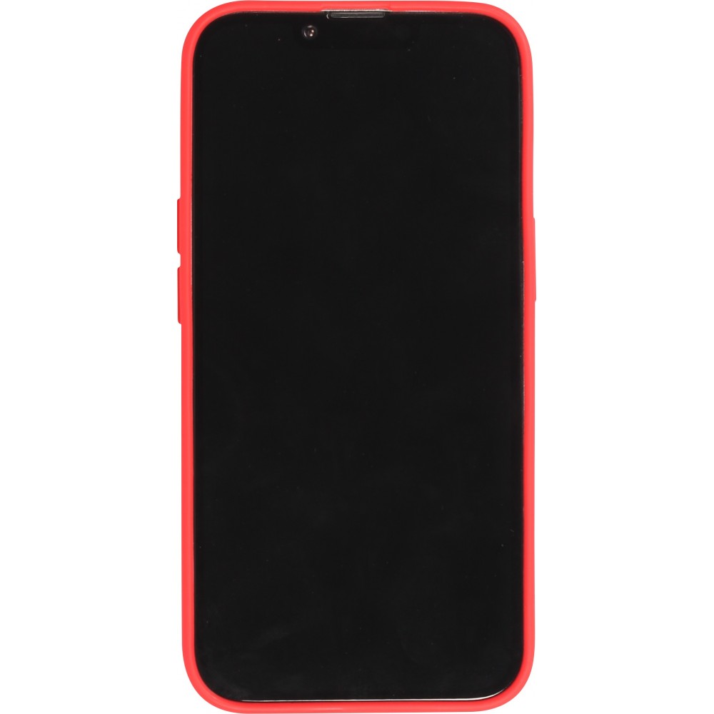 iPhone 14 Pro Case Hülle - 3D Silikon Polster Cover - Rot