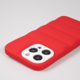 iPhone 14 Pro Case Hülle - 3D Silikon Polster Cover - Rot