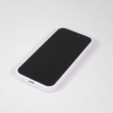 iPhone 15 Pro Case Hülle - Silikon matt MagSafe mit Haltering - Hellviolett