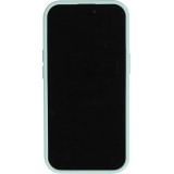iPhone 15 Pro Max Case Hülle - Mattes Soft-Touch-Silikon mit Relieflinien - Türkis