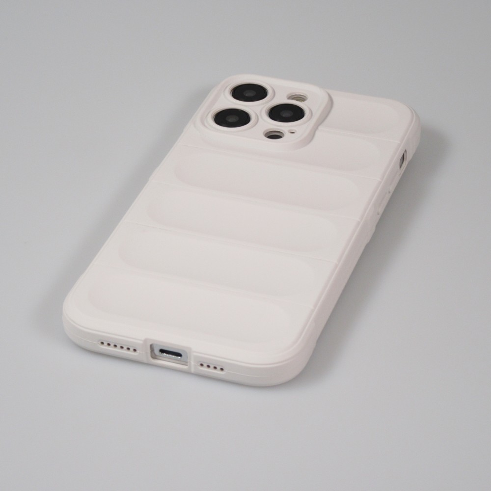 Coque iPhone 14 Pro Max - Silicone renforcé avec double couche de protection - Blanc