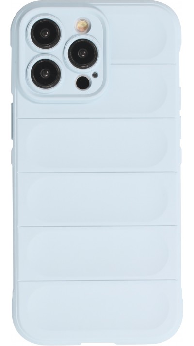 Coque iPhone 14 Pro Max - Silicone renforcé avec double couche de protection - Bleu clair