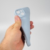 Coque iPhone 14 Pro Max - Silicone renforcé avec double couche de protection - Bleu clair