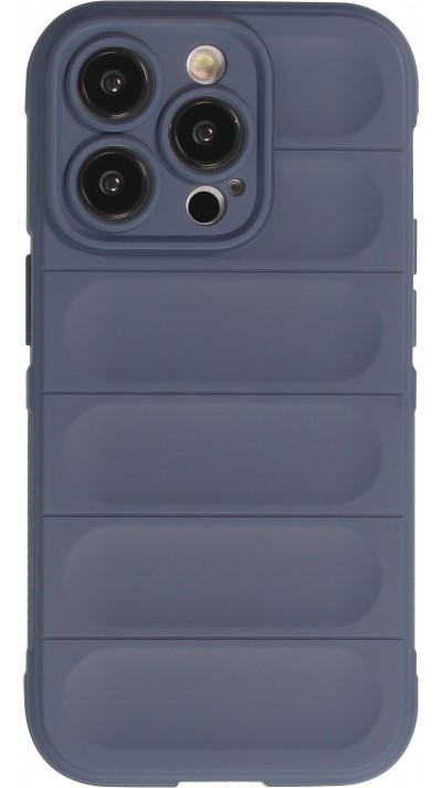 Coque iPhone 14 Pro Max - Silicone renforcé avec double couche de protection - Bleu foncé