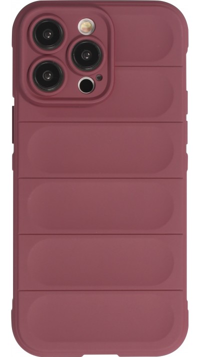 Coque iPhone 14 Pro - Silicone renforcé avec double couche de protection - Bordeaux