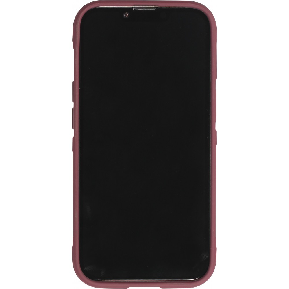 iPhone 14 Pro Case Hülle - Robustes Silikon mit Doppelter Schutzschicht - Bordeaux