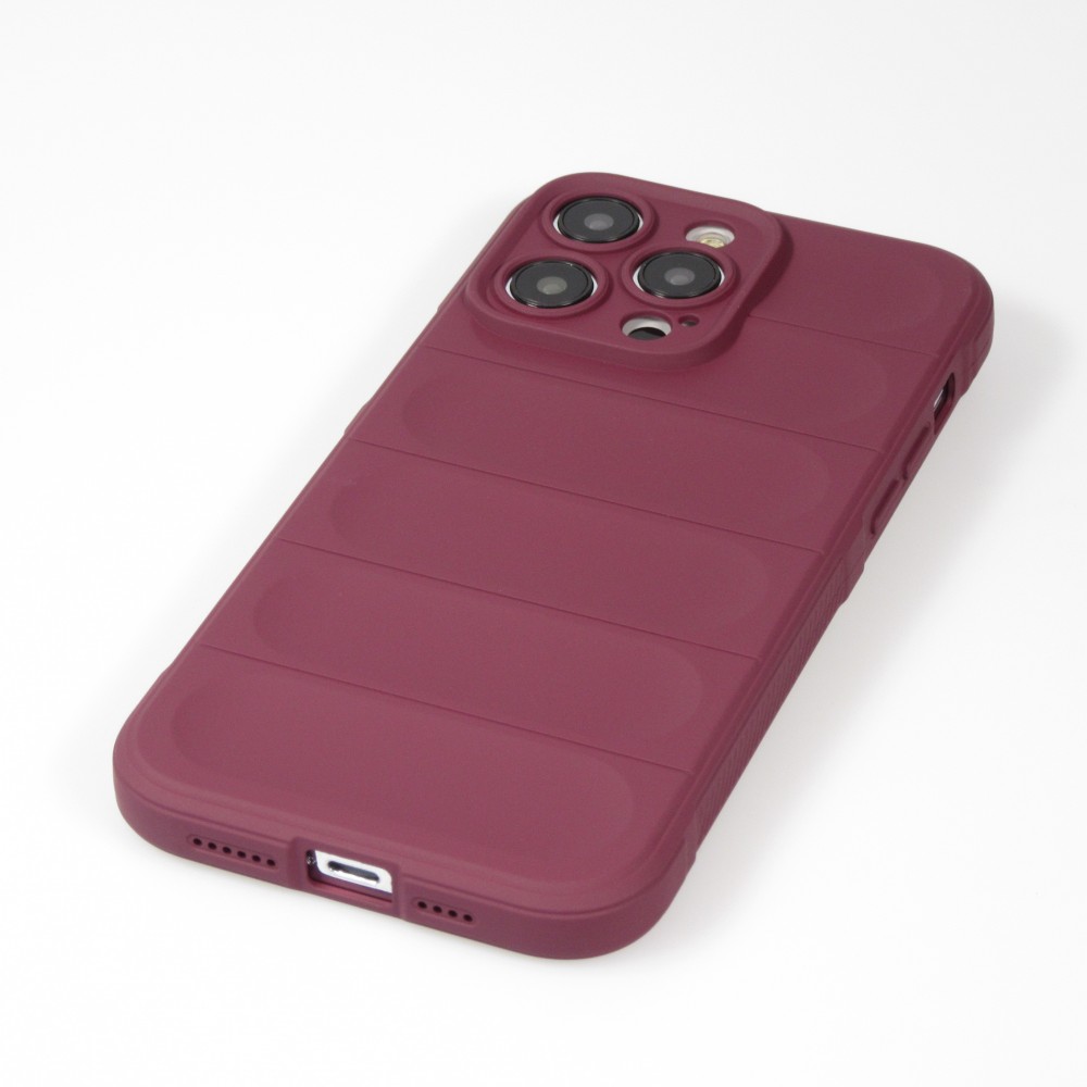 iPhone 14 Pro Case Hülle - Robustes Silikon mit Doppelter Schutzschicht - Bordeaux