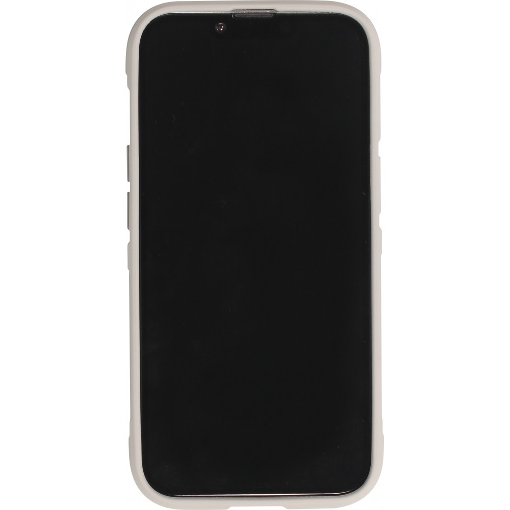 iPhone 14 Pro Max Case Hülle - Robustes Silikon mit Doppelter Schutzschicht - Hellgrau