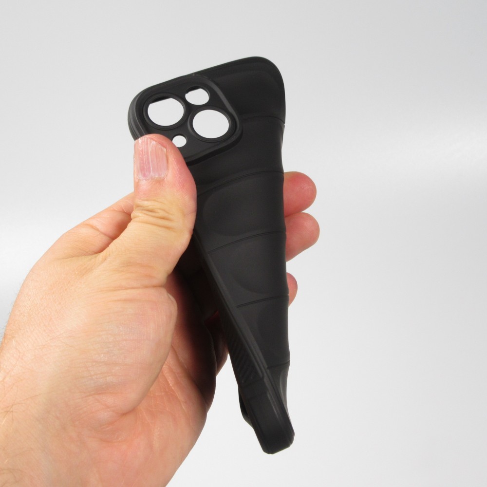 iPhone 14 Pro Max Case Hülle - Robustes Silikon mit Doppelter Schutzschicht - Schwarz