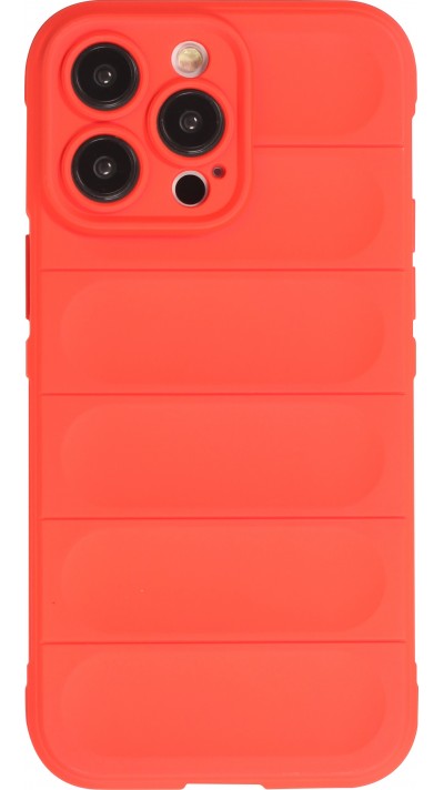 Coque iPhone 14 Pro - Silicone renforcé avec double couche de protection - Rouge