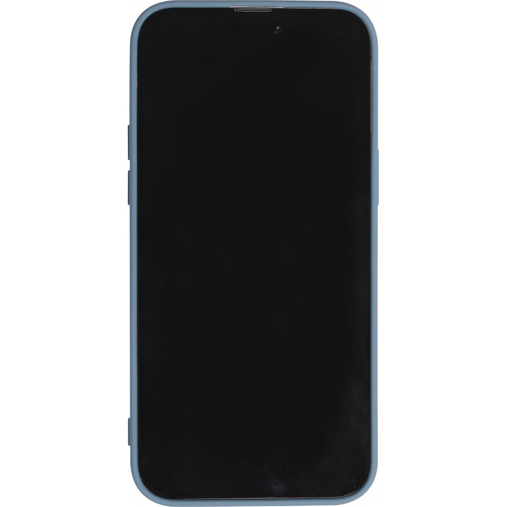iPhone 14 Pro Case Hülle - Soft Touch mit Ring - Blau