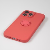 Coque iPhone 14 Pro Max - Soft Touch avec anneau - Grenade