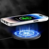 Coque iPhone 14 Pro - Youngkit Ink Series semi-transparent MagSafe - Blanc