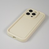 Coque iPhone 15 Pro Max - gel silicone super flexible avec absorbeur de 360 degrés - Blanc
