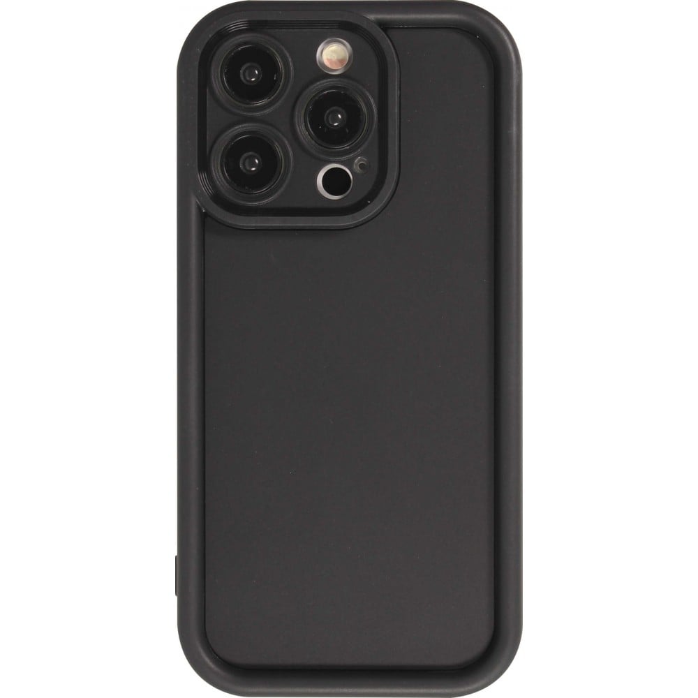 Coque iPhone 15 Pro - gel silicone super flexible avec absorbeur de 360 degrés - Noir