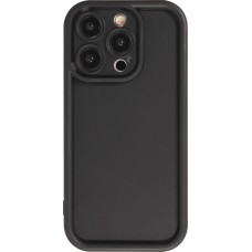 Coque iPhone 15 Pro - gel silicone super flexible avec absorbeur de 360 degrés - Noir