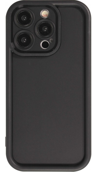 iPhone 14 Pro Max Case Hülle - Gel Silikon super flexibel mit 360 Grad Dämpfer - Schwarz