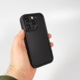 iPhone 14 Pro Max Case Hülle - Gel Silikon super flexibel mit 360 Grad Dämpfer - Schwarz