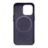 iPhone 14 Plus Case Hülle - Qialino Echtleder (MagSafe kompatibel) - Dunkelblau
