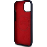 Coque iPhone 14 - Red Bull Racing MagSafe en silicone avec anneau rouge - Marine