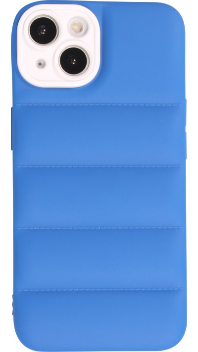 Coque iPhone 14 - Silicone 3D coussins cover - Bleu