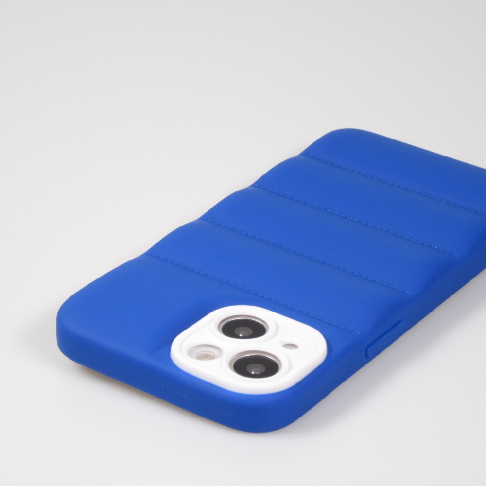 Coque iPhone 14 - Silicone 3D coussins cover - Bleu