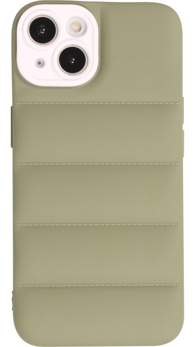 iPhone 14 Case Hülle - 3D Silikon Polster Cover - Grün