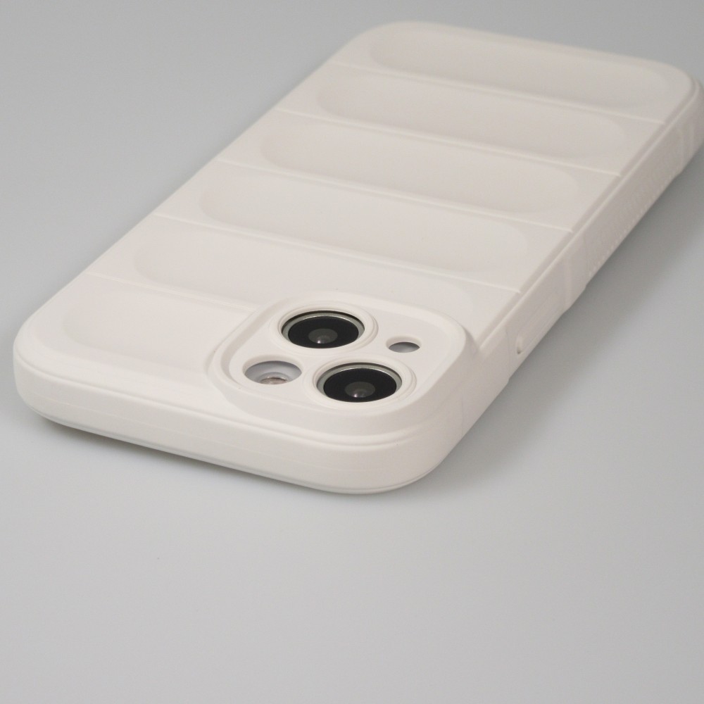 iPhone 14 Plus Case Hülle - Robustes Silikon mit Doppelter Schutzschicht - Weiss