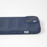 Coque iPhone 14 - Silicone renforcé avec double couche de protection - Bleu foncé