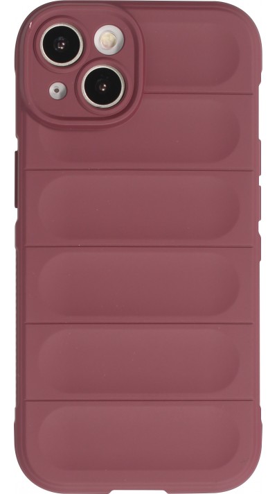 Coque iPhone 14 - Silicone renforcé avec double couche de protection - Bordeaux